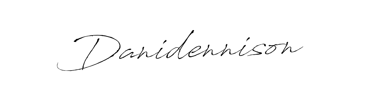 How to make Danidennison signature? Antro_Vectra is a professional autograph style. Create handwritten signature for Danidennison name. Danidennison signature style 6 images and pictures png