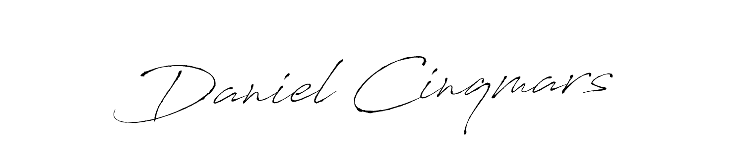 Daniel Cinqmars stylish signature style. Best Handwritten Sign (Antro_Vectra) for my name. Handwritten Signature Collection Ideas for my name Daniel Cinqmars. Daniel Cinqmars signature style 6 images and pictures png