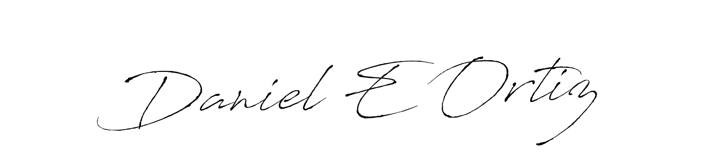 Create a beautiful signature design for name Daniel E Ortiz. With this signature (Antro_Vectra) fonts, you can make a handwritten signature for free. Daniel E Ortiz signature style 6 images and pictures png