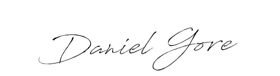 Daniel Gore stylish signature style. Best Handwritten Sign (Antro_Vectra) for my name. Handwritten Signature Collection Ideas for my name Daniel Gore. Daniel Gore signature style 6 images and pictures png