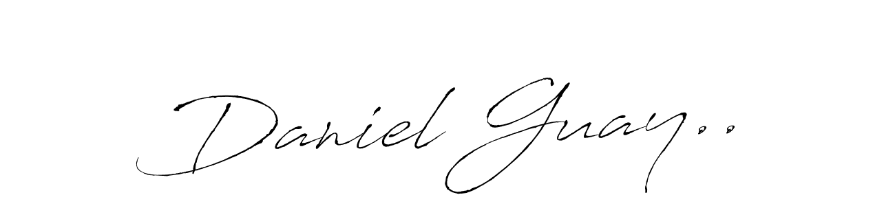 How to make Daniel Guay.. name signature. Use Antro_Vectra style for creating short signs online. This is the latest handwritten sign. Daniel Guay.. signature style 6 images and pictures png