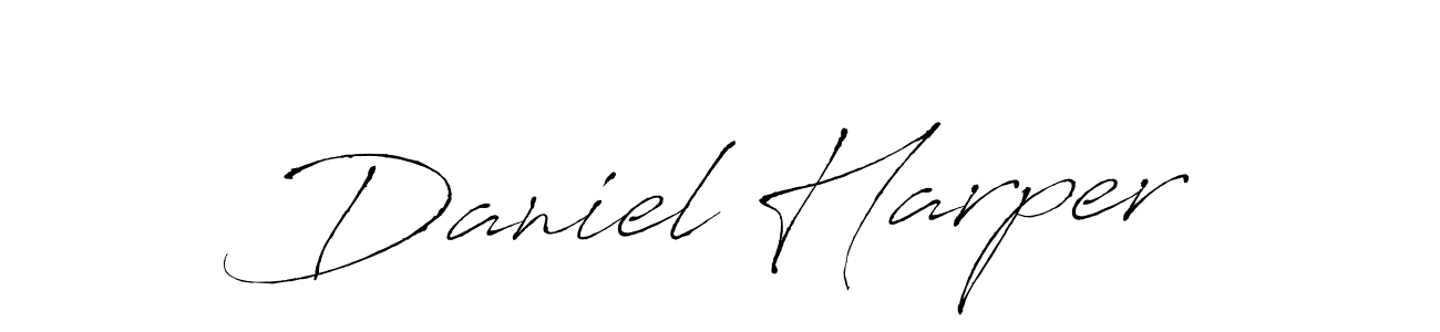 Antro_Vectra is a professional signature style that is perfect for those who want to add a touch of class to their signature. It is also a great choice for those who want to make their signature more unique. Get Daniel Harper name to fancy signature for free. Daniel Harper signature style 6 images and pictures png