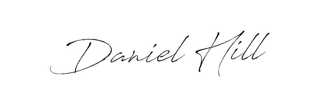 Use a signature maker to create a handwritten signature online. With this signature software, you can design (Antro_Vectra) your own signature for name Daniel Hill. Daniel Hill signature style 6 images and pictures png