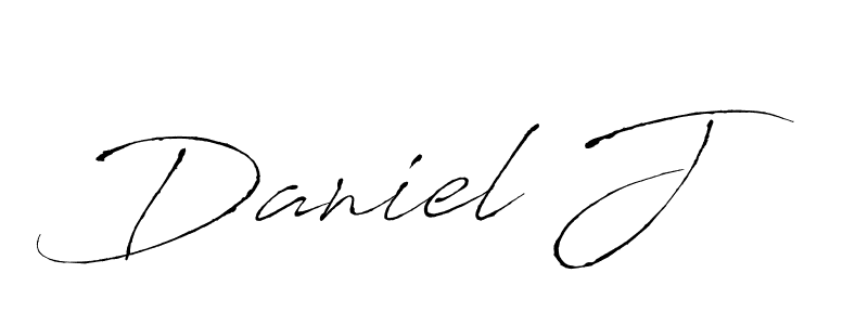 Daniel J stylish signature style. Best Handwritten Sign (Antro_Vectra) for my name. Handwritten Signature Collection Ideas for my name Daniel J. Daniel J signature style 6 images and pictures png