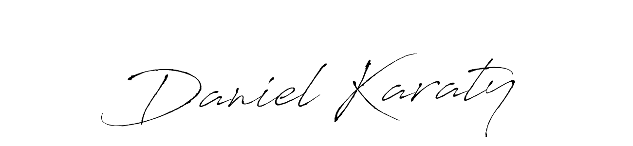 How to make Daniel Karaty name signature. Use Antro_Vectra style for creating short signs online. This is the latest handwritten sign. Daniel Karaty signature style 6 images and pictures png