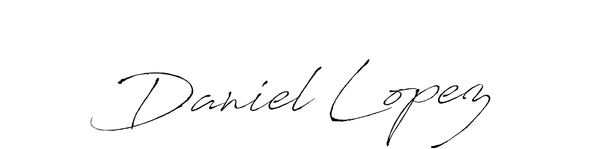 Design your own signature with our free online signature maker. With this signature software, you can create a handwritten (Antro_Vectra) signature for name Daniel Lopez. Daniel Lopez signature style 6 images and pictures png