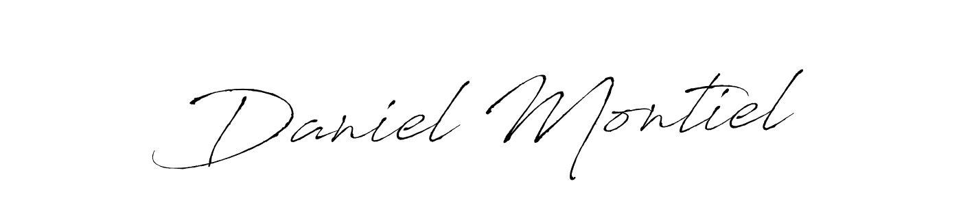 Daniel Montiel stylish signature style. Best Handwritten Sign (Antro_Vectra) for my name. Handwritten Signature Collection Ideas for my name Daniel Montiel. Daniel Montiel signature style 6 images and pictures png