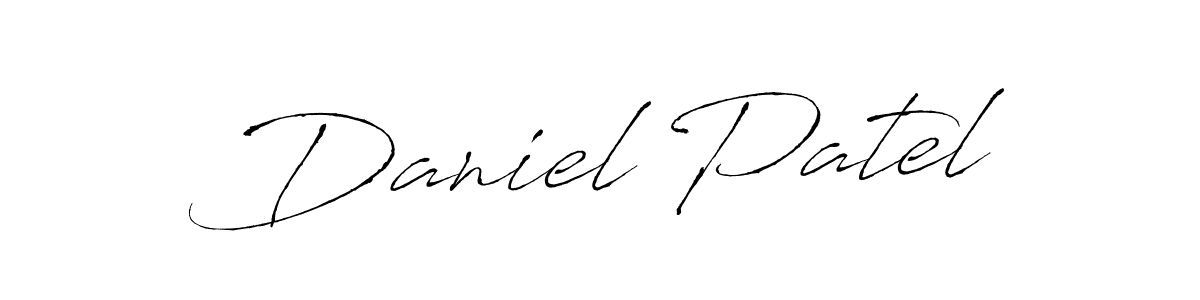 Daniel Patel stylish signature style. Best Handwritten Sign (Antro_Vectra) for my name. Handwritten Signature Collection Ideas for my name Daniel Patel. Daniel Patel signature style 6 images and pictures png