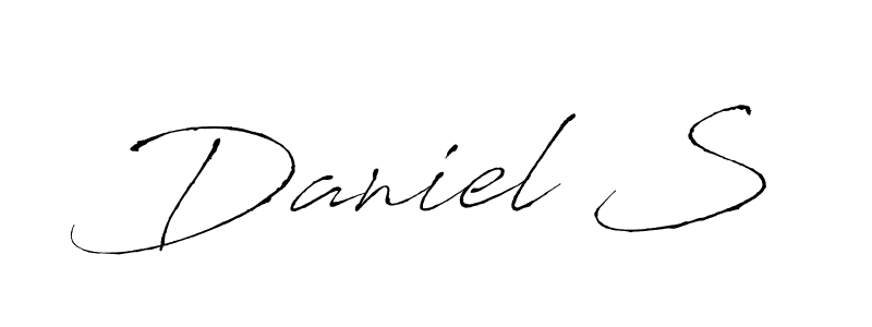 The best way (Antro_Vectra) to make a short signature is to pick only two or three words in your name. The name Daniel S include a total of six letters. For converting this name. Daniel S signature style 6 images and pictures png