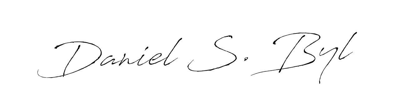 Design your own signature with our free online signature maker. With this signature software, you can create a handwritten (Antro_Vectra) signature for name Daniel S. Byl. Daniel S. Byl signature style 6 images and pictures png