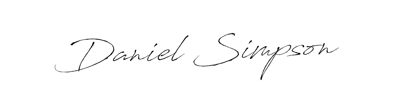 How to make Daniel Simpson signature? Antro_Vectra is a professional autograph style. Create handwritten signature for Daniel Simpson name. Daniel Simpson signature style 6 images and pictures png
