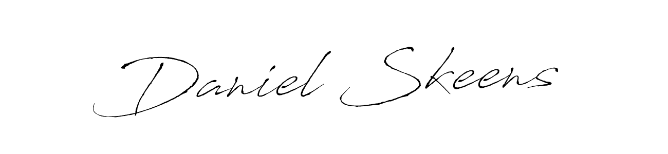 Design your own signature with our free online signature maker. With this signature software, you can create a handwritten (Antro_Vectra) signature for name Daniel Skeens. Daniel Skeens signature style 6 images and pictures png