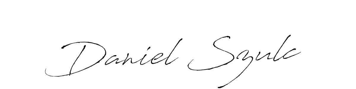 The best way (Antro_Vectra) to make a short signature is to pick only two or three words in your name. The name Daniel Szulc include a total of six letters. For converting this name. Daniel Szulc signature style 6 images and pictures png
