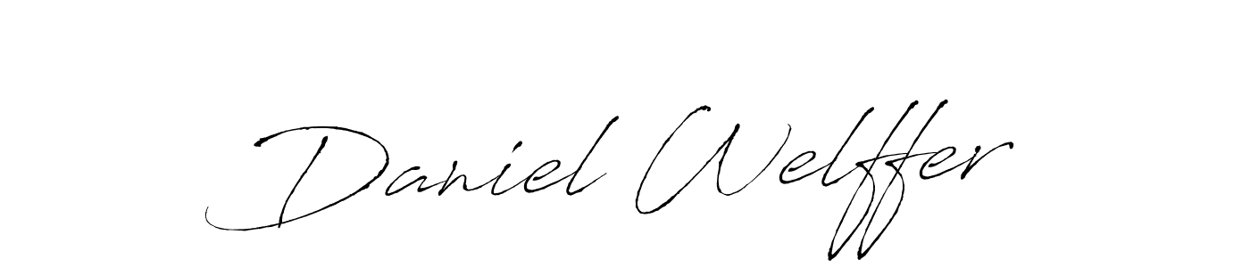 You should practise on your own different ways (Antro_Vectra) to write your name (Daniel Welffer) in signature. don't let someone else do it for you. Daniel Welffer signature style 6 images and pictures png