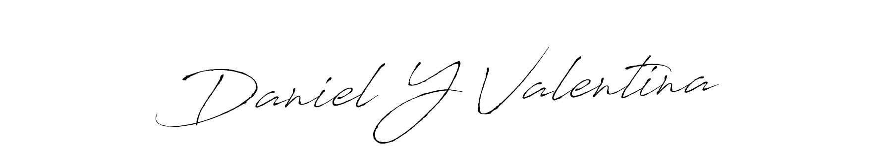 The best way (Antro_Vectra) to make a short signature is to pick only two or three words in your name. The name Daniel Y Valentina include a total of six letters. For converting this name. Daniel Y Valentina signature style 6 images and pictures png