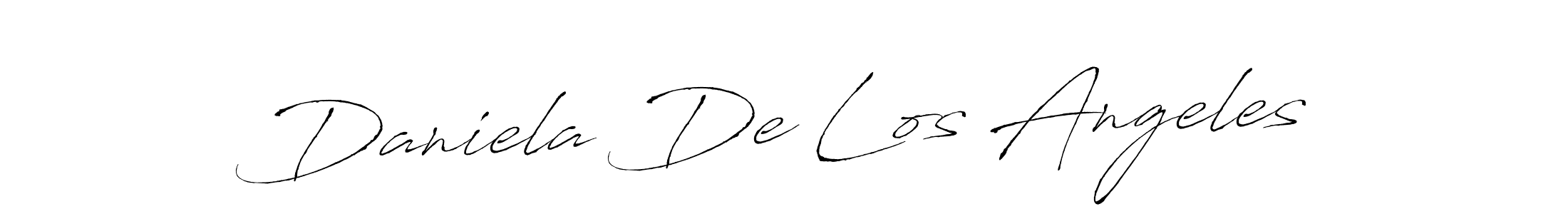 Antro_Vectra is a professional signature style that is perfect for those who want to add a touch of class to their signature. It is also a great choice for those who want to make their signature more unique. Get Daniela De Los Angeles name to fancy signature for free. Daniela De Los Angeles signature style 6 images and pictures png
