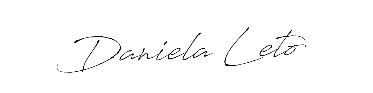 Once you've used our free online signature maker to create your best signature Antro_Vectra style, it's time to enjoy all of the benefits that Daniela Leto name signing documents. Daniela Leto signature style 6 images and pictures png