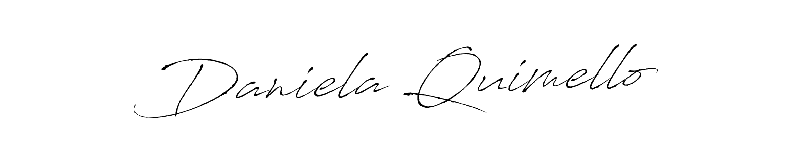 Use a signature maker to create a handwritten signature online. With this signature software, you can design (Antro_Vectra) your own signature for name Daniela Quimello. Daniela Quimello signature style 6 images and pictures png