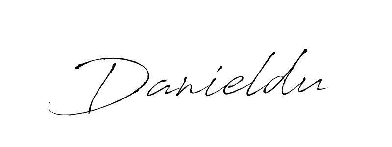 Design your own signature with our free online signature maker. With this signature software, you can create a handwritten (Antro_Vectra) signature for name Danieldu. Danieldu signature style 6 images and pictures png