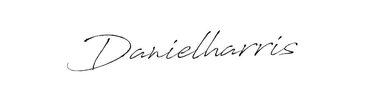 Use a signature maker to create a handwritten signature online. With this signature software, you can design (Antro_Vectra) your own signature for name Danielharris. Danielharris signature style 6 images and pictures png