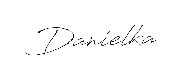 Design your own signature with our free online signature maker. With this signature software, you can create a handwritten (Antro_Vectra) signature for name Danielka. Danielka signature style 6 images and pictures png