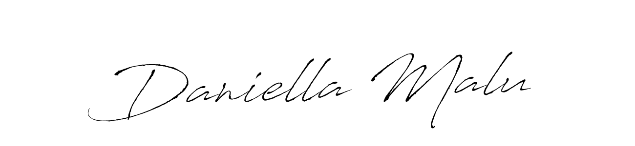 Also You can easily find your signature by using the search form. We will create Daniella Malu name handwritten signature images for you free of cost using Antro_Vectra sign style. Daniella Malu signature style 6 images and pictures png