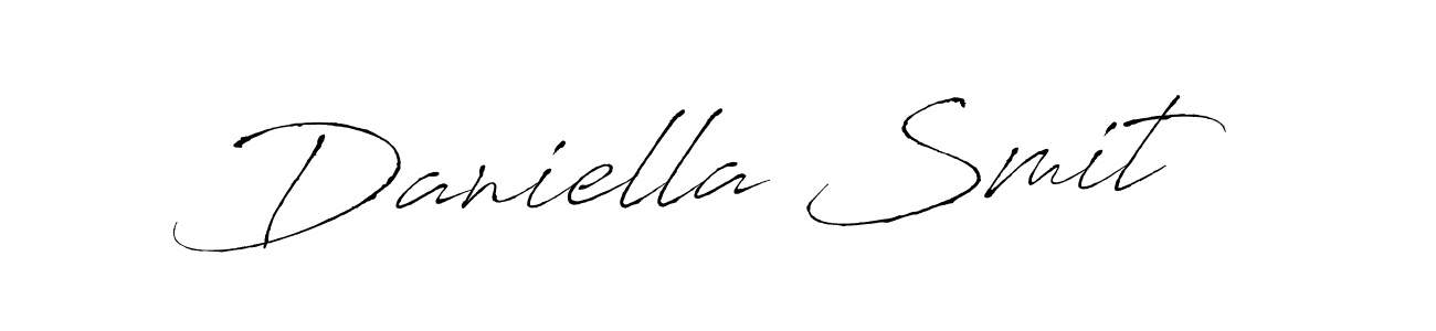 Design your own signature with our free online signature maker. With this signature software, you can create a handwritten (Antro_Vectra) signature for name Daniella Smit. Daniella Smit signature style 6 images and pictures png