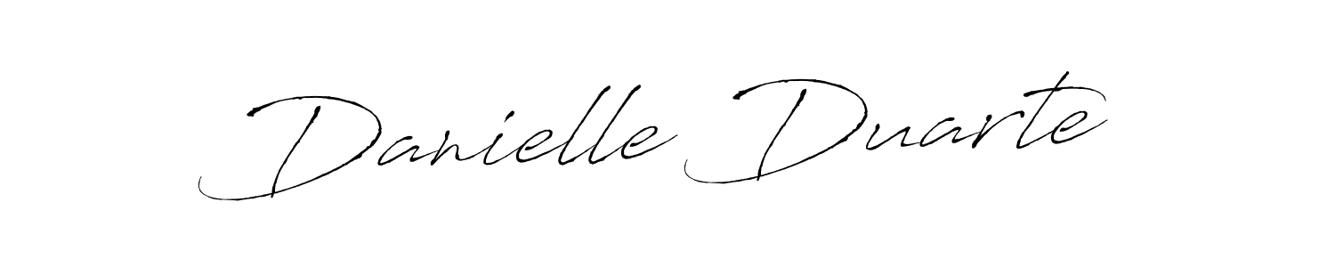 Design your own signature with our free online signature maker. With this signature software, you can create a handwritten (Antro_Vectra) signature for name Danielle Duarte. Danielle Duarte signature style 6 images and pictures png