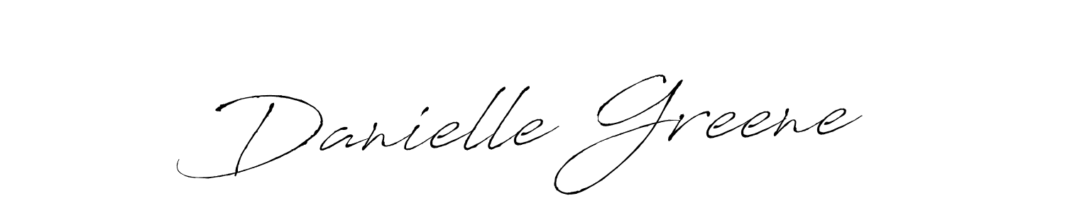 Create a beautiful signature design for name Danielle Greene. With this signature (Antro_Vectra) fonts, you can make a handwritten signature for free. Danielle Greene signature style 6 images and pictures png