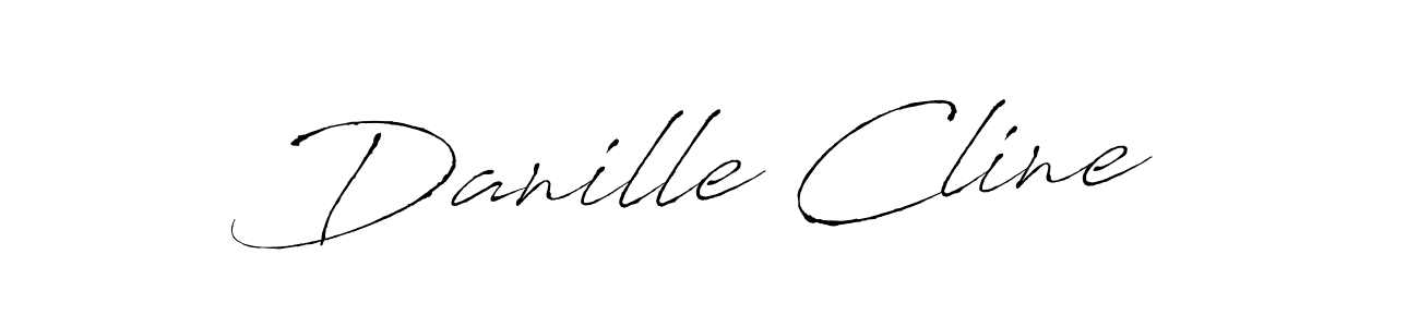 Create a beautiful signature design for name Danille Cline. With this signature (Antro_Vectra) fonts, you can make a handwritten signature for free. Danille Cline signature style 6 images and pictures png