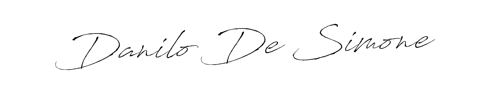 Use a signature maker to create a handwritten signature online. With this signature software, you can design (Antro_Vectra) your own signature for name Danilo De Simone. Danilo De Simone signature style 6 images and pictures png