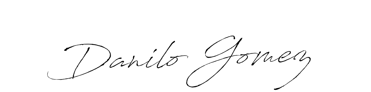 Design your own signature with our free online signature maker. With this signature software, you can create a handwritten (Antro_Vectra) signature for name Danilo Gomez. Danilo Gomez signature style 6 images and pictures png