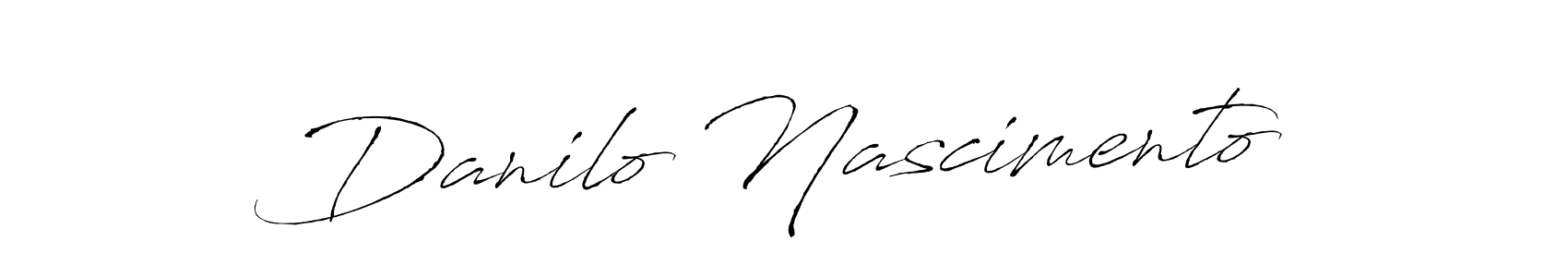 How to make Danilo Nascimento name signature. Use Antro_Vectra style for creating short signs online. This is the latest handwritten sign. Danilo Nascimento signature style 6 images and pictures png