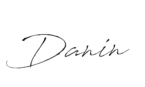 Danin stylish signature style. Best Handwritten Sign (Antro_Vectra) for my name. Handwritten Signature Collection Ideas for my name Danin. Danin signature style 6 images and pictures png