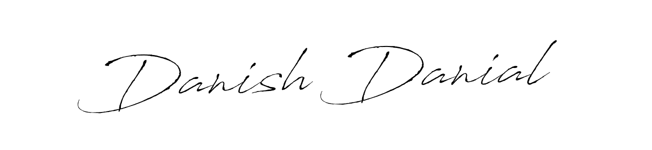 Also we have Danish Danial name is the best signature style. Create professional handwritten signature collection using Antro_Vectra autograph style. Danish Danial signature style 6 images and pictures png