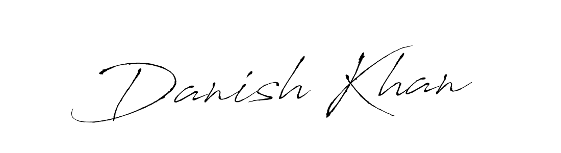 Create a beautiful signature design for name Danish Khan. With this signature (Antro_Vectra) fonts, you can make a handwritten signature for free. Danish Khan signature style 6 images and pictures png