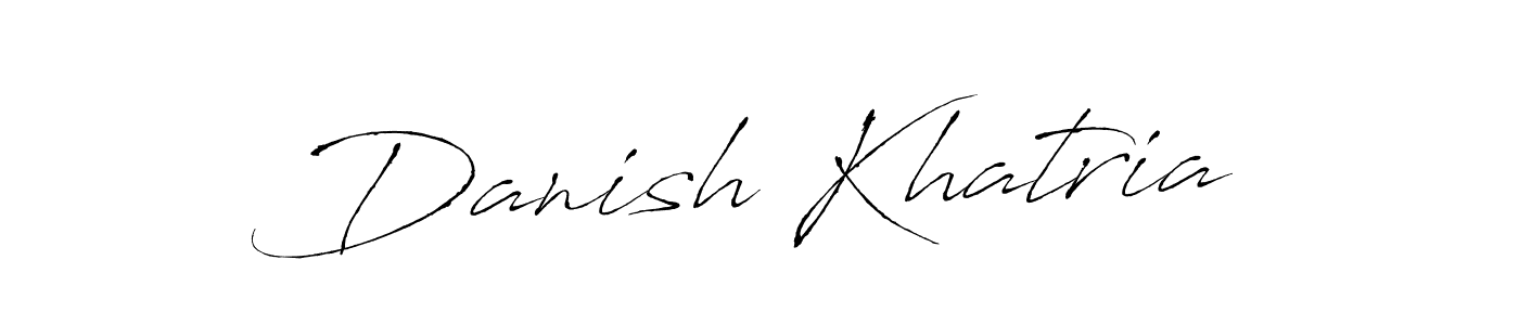 Make a beautiful signature design for name Danish Khatria. With this signature (Antro_Vectra) style, you can create a handwritten signature for free. Danish Khatria signature style 6 images and pictures png