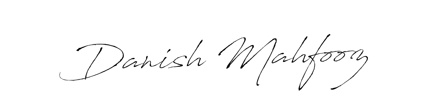 Use a signature maker to create a handwritten signature online. With this signature software, you can design (Antro_Vectra) your own signature for name Danish Mahfooz. Danish Mahfooz signature style 6 images and pictures png