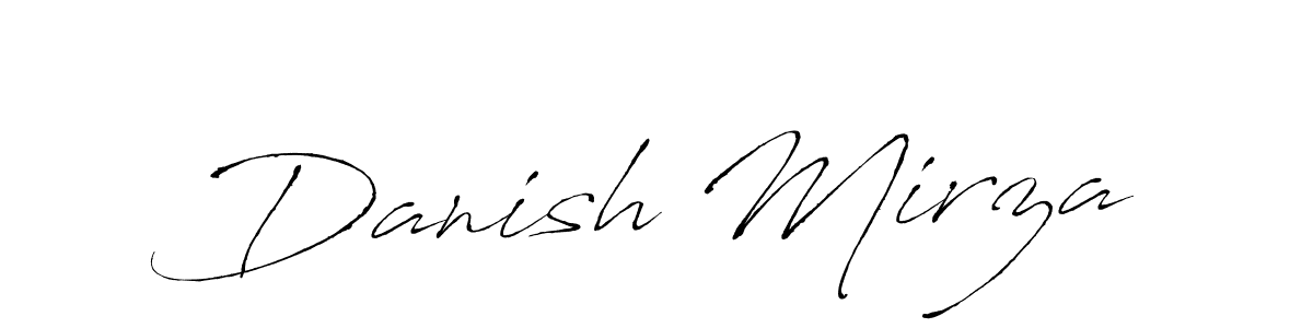 How to make Danish Mirza name signature. Use Antro_Vectra style for creating short signs online. This is the latest handwritten sign. Danish Mirza signature style 6 images and pictures png