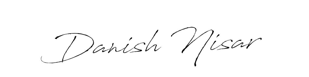 Create a beautiful signature design for name Danish Nisar. With this signature (Antro_Vectra) fonts, you can make a handwritten signature for free. Danish Nisar signature style 6 images and pictures png