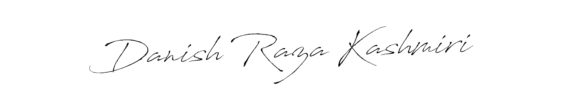 How to make Danish Raza Kashmiri name signature. Use Antro_Vectra style for creating short signs online. This is the latest handwritten sign. Danish Raza Kashmiri signature style 6 images and pictures png