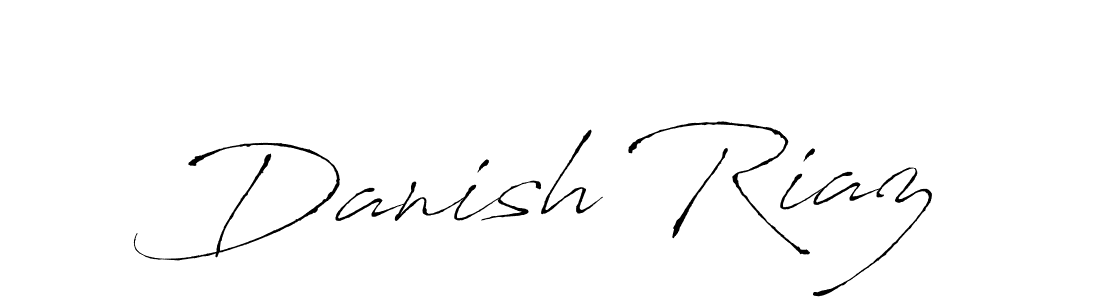 Make a beautiful signature design for name Danish Riaz. With this signature (Antro_Vectra) style, you can create a handwritten signature for free. Danish Riaz signature style 6 images and pictures png