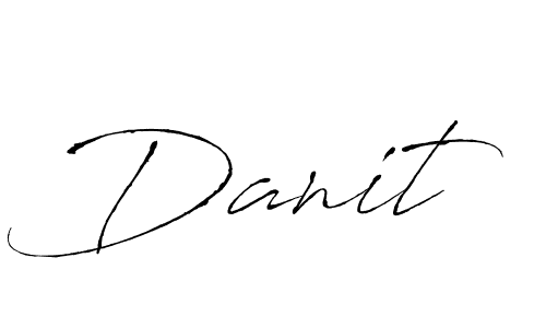 The best way (Antro_Vectra) to make a short signature is to pick only two or three words in your name. The name Danit include a total of six letters. For converting this name. Danit signature style 6 images and pictures png