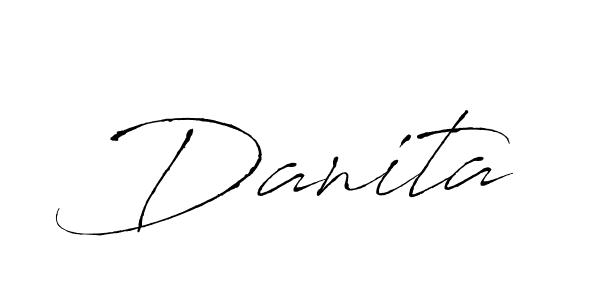 The best way (Antro_Vectra) to make a short signature is to pick only two or three words in your name. The name Danita include a total of six letters. For converting this name. Danita signature style 6 images and pictures png