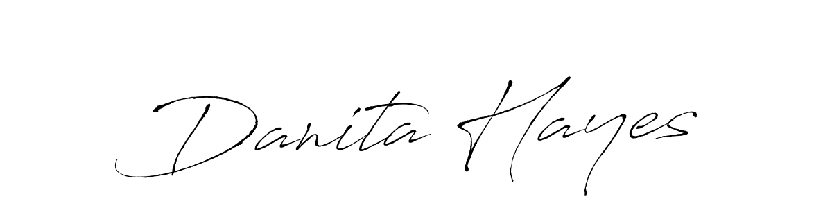 Danita Hayes stylish signature style. Best Handwritten Sign (Antro_Vectra) for my name. Handwritten Signature Collection Ideas for my name Danita Hayes. Danita Hayes signature style 6 images and pictures png