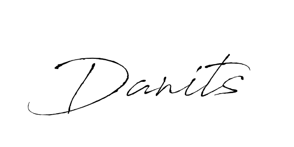 Design your own signature with our free online signature maker. With this signature software, you can create a handwritten (Antro_Vectra) signature for name Danits. Danits signature style 6 images and pictures png