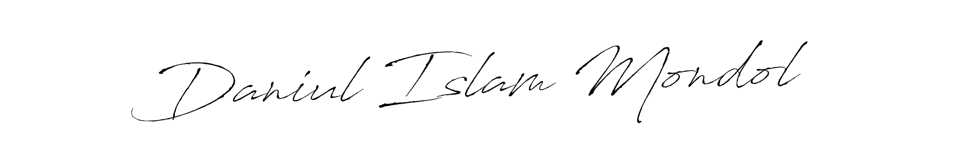 Make a short Daniul Islam Mondol signature style. Manage your documents anywhere anytime using Antro_Vectra. Create and add eSignatures, submit forms, share and send files easily. Daniul Islam Mondol signature style 6 images and pictures png