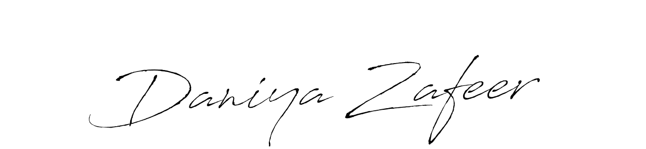 Daniya Zafeer stylish signature style. Best Handwritten Sign (Antro_Vectra) for my name. Handwritten Signature Collection Ideas for my name Daniya Zafeer. Daniya Zafeer signature style 6 images and pictures png