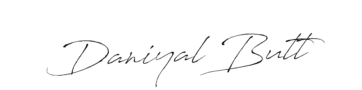 Create a beautiful signature design for name Daniyal Butt. With this signature (Antro_Vectra) fonts, you can make a handwritten signature for free. Daniyal Butt signature style 6 images and pictures png