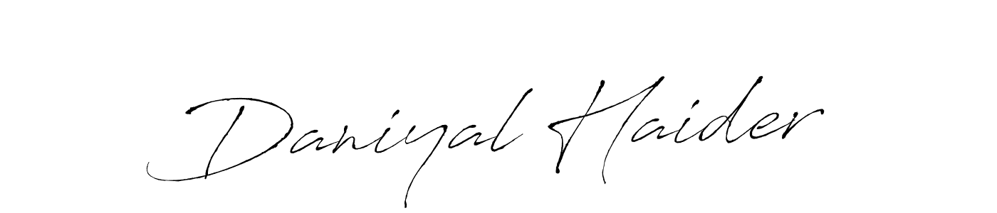 You should practise on your own different ways (Antro_Vectra) to write your name (Daniyal Haider) in signature. don't let someone else do it for you. Daniyal Haider signature style 6 images and pictures png